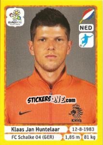 Sticker Klaas Jan Huntelaar - UEFA Euro Poland-Ukraine 2012. Platinum edition - Panini