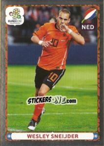 Sticker Wesley Sneijder - UEFA Euro Poland-Ukraine 2012. Platinum edition n. 192 - Panini