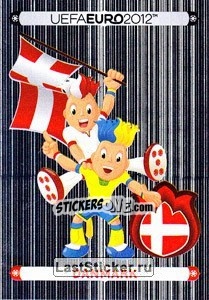 Sticker Official Mascot - Danmark - UEFA Euro Poland-Ukraine 2012. Platinum edition - Panini