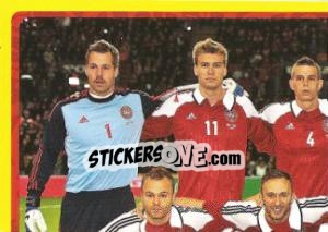 Sticker Team - Danmark - UEFA Euro Poland-Ukraine 2012. Platinum edition n. 196 - Panini
