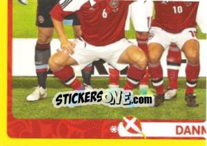 Sticker Team - Danmark - UEFA Euro Poland-Ukraine 2012. Platinum edition n. 198 - Panini