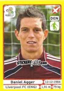 Cromo Daniel Agger - UEFA Euro Poland-Ukraine 2012. Platinum edition - Panini