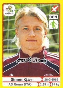 Sticker Simon Kjaer - UEFA Euro Poland-Ukraine 2012. Platinum edition n. 203 - Panini