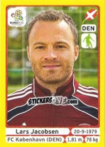 Sticker Lars Jacobsen - UEFA Euro Poland-Ukraine 2012. Platinum edition n. 204 - Panini