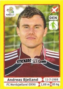 Sticker Andreas Bjelland - UEFA Euro Poland-Ukraine 2012. Platinum edition n. 205 - Panini