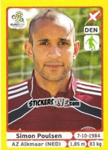 Sticker Simon Poulsen - UEFA Euro Poland-Ukraine 2012. Platinum edition n. 207 - Panini