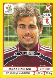 Sticker Jakob Poulsen - UEFA Euro Poland-Ukraine 2012. Platinum edition n. 212 - Panini
