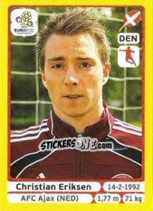 Sticker Christian Eriksen - UEFA Euro Poland-Ukraine 2012. Platinum edition n. 215 - Panini