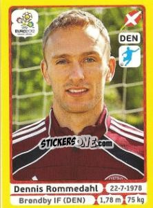 Sticker Dennis Rommedahl - UEFA Euro Poland-Ukraine 2012. Platinum edition - Panini