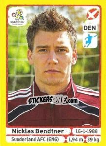 Sticker Nicklas Bendtner - UEFA Euro Poland-Ukraine 2012. Platinum edition n. 219 - Panini