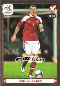 Figurina Daniel Agger - UEFA Euro Poland-Ukraine 2012. Platinum edition n. 220 - Panini