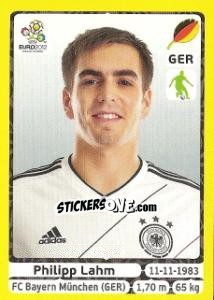 Sticker Philipp Lahm - UEFA Euro Poland-Ukraine 2012. Platinum edition - Panini