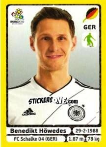 Sticker Benedikt Höwedes - UEFA Euro Poland-Ukraine 2012. Platinum edition n. 236 - Panini