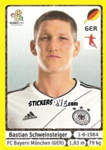 Sticker Bastian Schweinsteiger - UEFA Euro Poland-Ukraine 2012. Platinum edition n. 239 - Panini