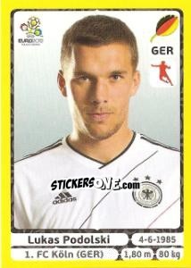 Cromo Lukas Podolski - UEFA Euro Poland-Ukraine 2012. Platinum edition - Panini