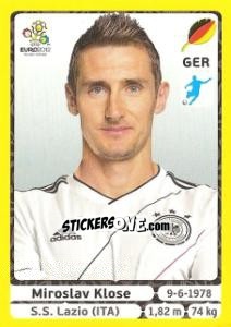 Sticker Miroslav Klose - UEFA Euro Poland-Ukraine 2012. Platinum edition n. 247 - Panini