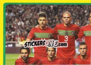 Sticker Team - Portugal - UEFA Euro Poland-Ukraine 2012. Platinum edition n. 254 - Panini