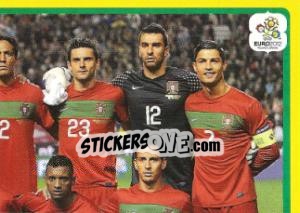 Sticker Team - Portugal - UEFA Euro Poland-Ukraine 2012. Platinum edition n. 255 - Panini