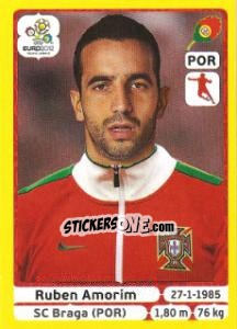 Sticker Ruben Amorim - UEFA Euro Poland-Ukraine 2012. Platinum edition n. 266 - Panini