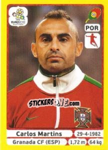 Sticker Carlos Martins - UEFA Euro Poland-Ukraine 2012. Platinum edition n. 268 - Panini