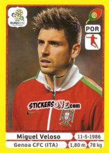 Sticker Miguel Veloso - UEFA Euro Poland-Ukraine 2012. Platinum edition n. 270 - Panini