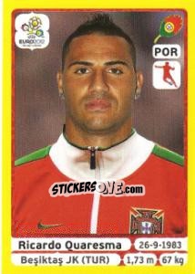 Sticker Ricardo Quaresma - UEFA Euro Poland-Ukraine 2012. Platinum edition n. 273 - Panini