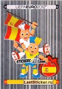 Sticker Official Mascot - España - UEFA Euro Poland-Ukraine 2012. Platinum edition n. 281 - Panini