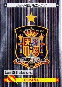 Sticker Badge - España - UEFA Euro Poland-Ukraine 2012. Platinum edition n. 282 - Panini