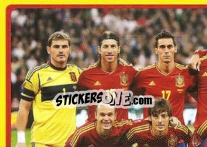 Sticker Team - España - UEFA Euro Poland-Ukraine 2012. Platinum edition n. 283 - Panini