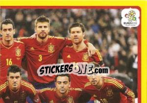 Sticker Team - España - UEFA Euro Poland-Ukraine 2012. Platinum edition n. 284 - Panini