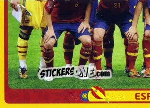 Sticker Team - España - UEFA Euro Poland-Ukraine 2012. Platinum edition n. 285 - Panini