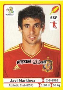 Sticker Javi Martínez - UEFA Euro Poland-Ukraine 2012. Platinum edition - Panini