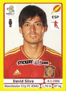 Sticker David Silva - UEFA Euro Poland-Ukraine 2012. Platinum edition n. 302 - Panini