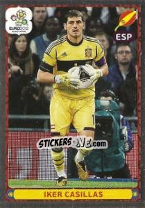 Sticker Iker Casillas - UEFA Euro Poland-Ukraine 2012. Platinum edition n. 307 - Panini