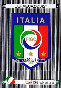Sticker Badge - Italia - UEFA Euro Poland-Ukraine 2012. Platinum edition n. 311 - Panini