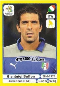 Sticker Gianluigi Buffon - UEFA Euro Poland-Ukraine 2012. Platinum edition n. 316 - Panini