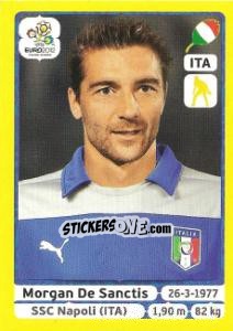 Sticker Morgan De Sanctis - UEFA Euro Poland-Ukraine 2012. Platinum edition n. 317 - Panini