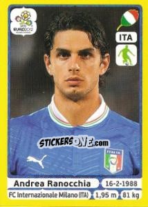 Sticker Andrea Ranocchia - UEFA Euro Poland-Ukraine 2012. Platinum edition n. 320 - Panini