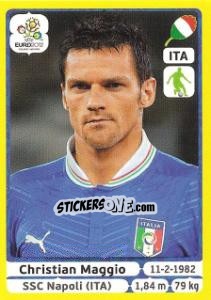 Sticker Christian Maggio - UEFA Euro Poland-Ukraine 2012. Platinum edition n. 323 - Panini