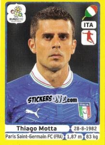 Sticker Thiago Motta - UEFA Euro Poland-Ukraine 2012. Platinum edition n. 326 - Panini