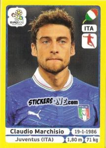 Sticker Claudio Marchisio - UEFA Euro Poland-Ukraine 2012. Platinum edition n. 327 - Panini