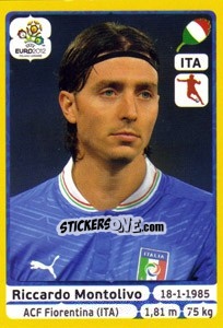 Sticker Riccardo Montolivo - UEFA Euro Poland-Ukraine 2012. Platinum edition n. 328 - Panini