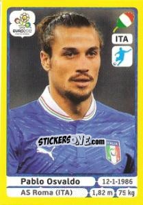 Cromo Pablo Osvaldo - UEFA Euro Poland-Ukraine 2012. Platinum edition n. 332 - Panini