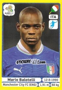 Figurina Mario Balotelli - UEFA Euro Poland-Ukraine 2012. Platinum edition - Panini