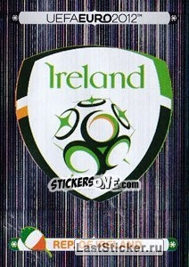 Figurina Badge - Rep. of Ireland - UEFA Euro Poland-Ukraine 2012. Platinum edition - Panini