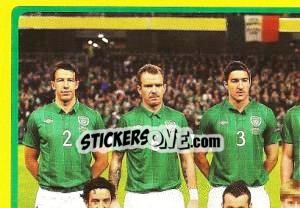 Sticker Team - Rep. of Ireland - UEFA Euro Poland-Ukraine 2012. Platinum edition n. 341 - Panini