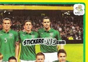 Sticker Team - Rep. of Ireland - UEFA Euro Poland-Ukraine 2012. Platinum edition n. 342 - Panini