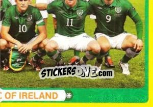 Sticker Team - Rep. of Ireland - UEFA Euro Poland-Ukraine 2012. Platinum edition n. 344 - Panini