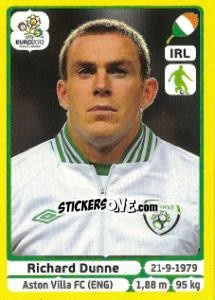 Sticker Richard Dunne - UEFA Euro Poland-Ukraine 2012. Platinum edition n. 347 - Panini