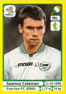 Sticker Seamus Coleman - UEFA Euro Poland-Ukraine 2012. Platinum edition n. 351 - Panini